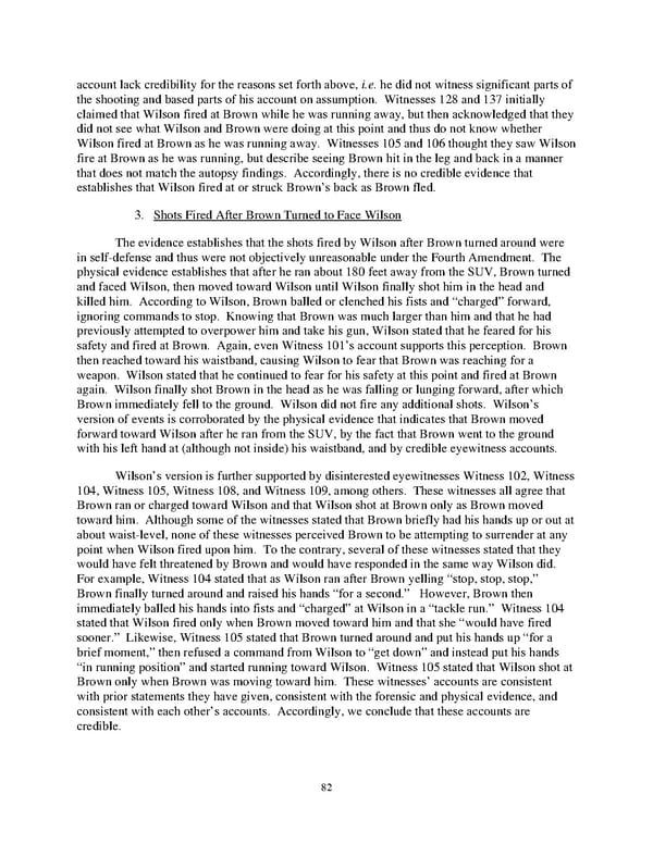 DOJ Report on Shooting of Michael Brown  - Page 82