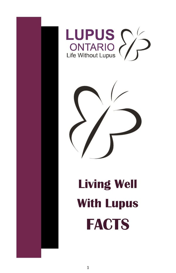 Living Well With Lupus Facts Booklet - Page 1