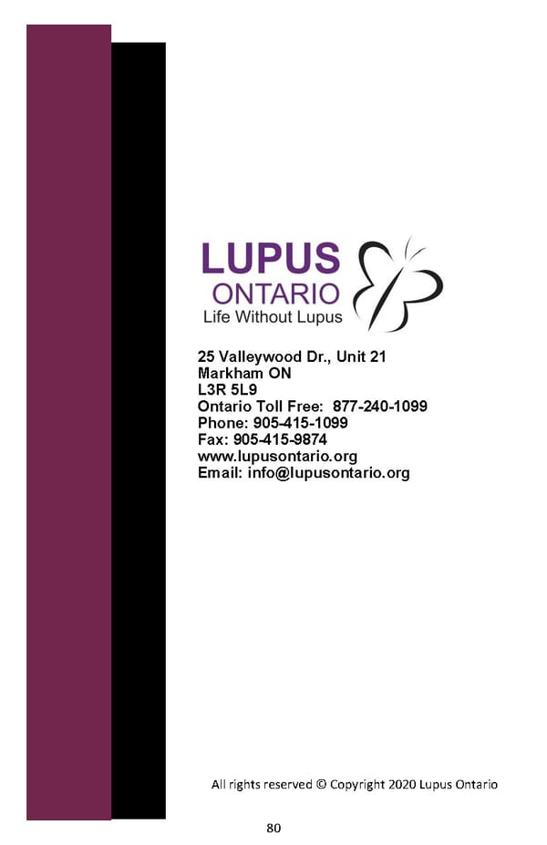 Living Well With Lupus Facts Booklet - Page 80