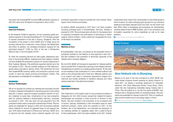 Integrated Report | BASF - Page 40