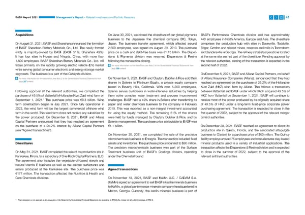 Integrated Report | BASF - Page 41