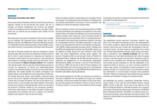 Integrated Report | BASF - Page 47