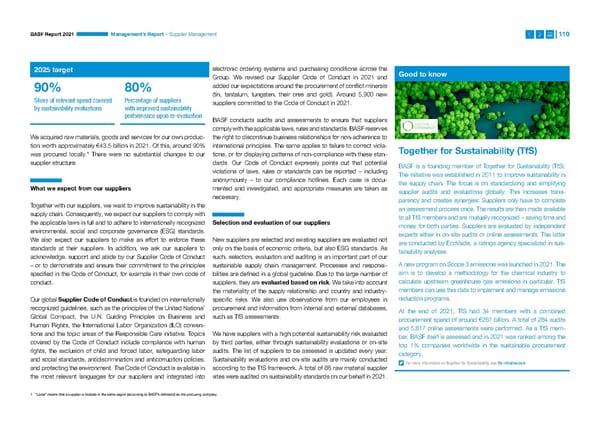 Integrated Report | BASF - Page 110