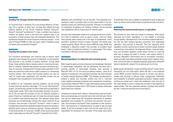 Integrated Report | BASF - Page 144
