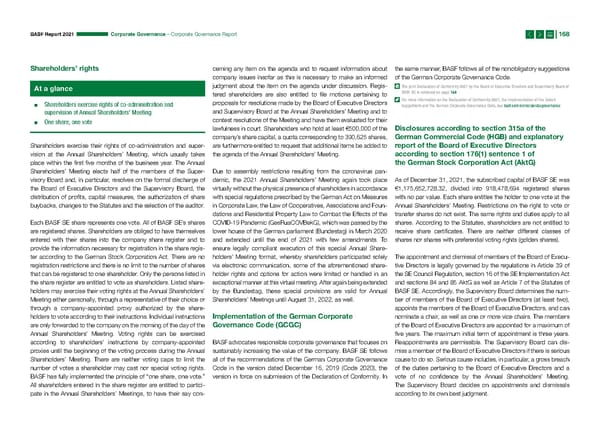 Integrated Report | BASF - Page 168