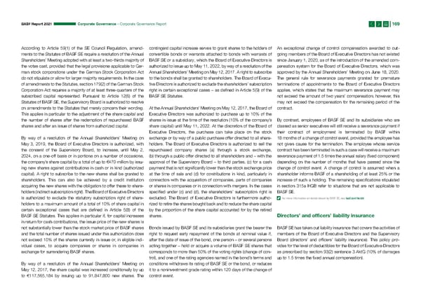Integrated Report | BASF - Page 169