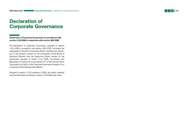 Integrated Report | BASF - Page 185