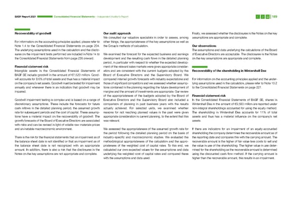 Integrated Report | BASF - Page 189