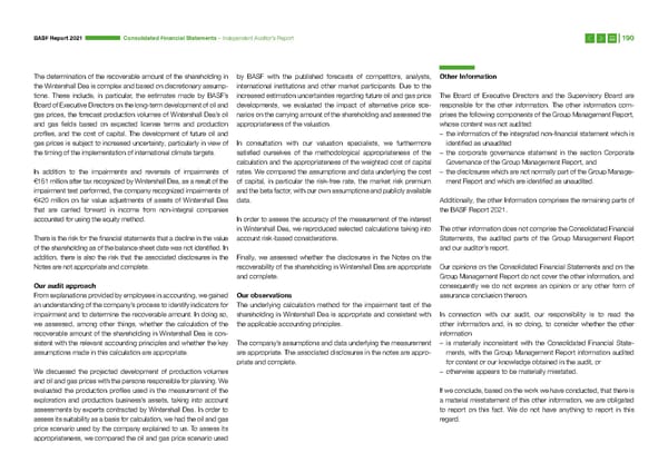 Integrated Report | BASF - Page 190