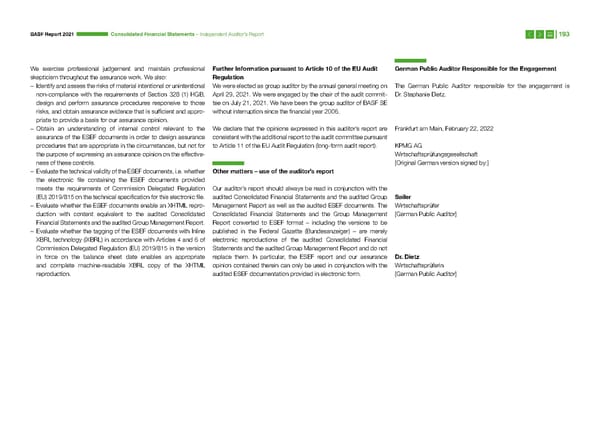 Integrated Report | BASF - Page 193