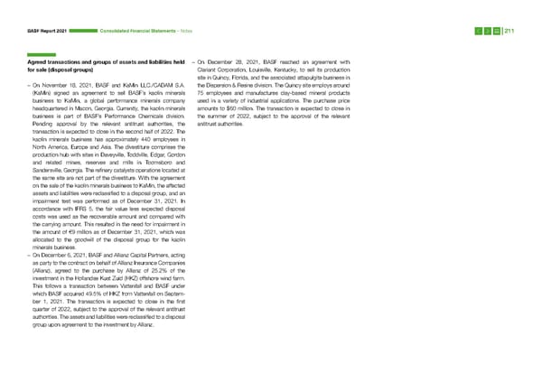 Integrated Report | BASF - Page 211