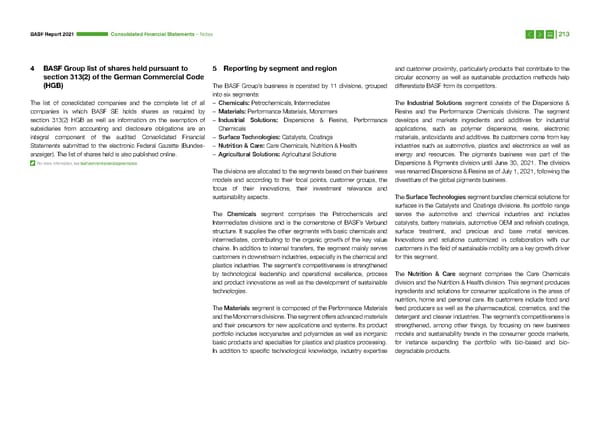 Integrated Report | BASF - Page 213