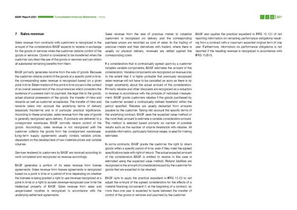 Integrated Report | BASF - Page 221