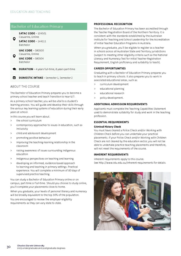 CDU Course Guide Flipbook - Page 34
