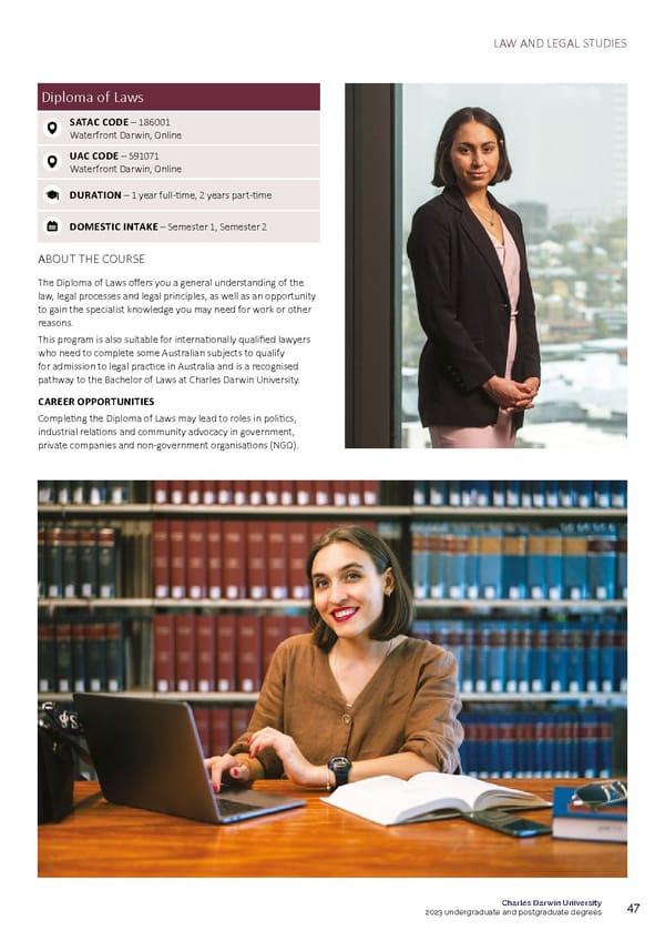 CDU Course Guide Flipbook - Page 51