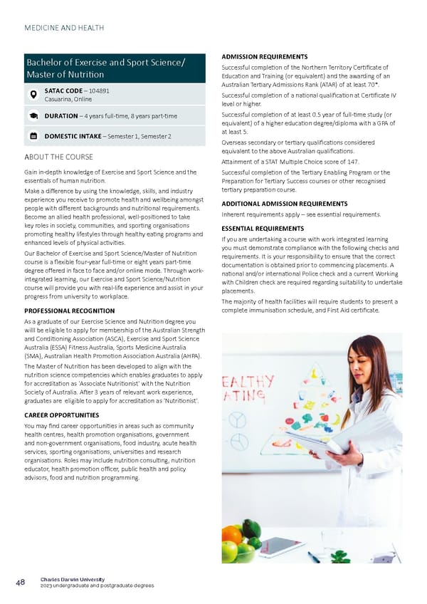 CDU Course Guide Flipbook - Page 52