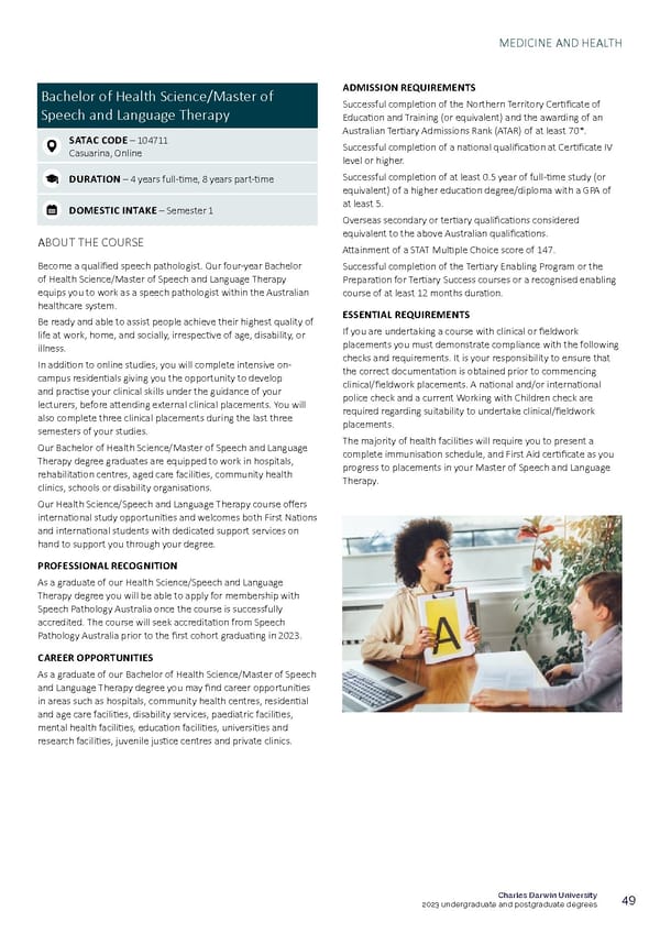CDU Course Guide Flipbook - Page 53