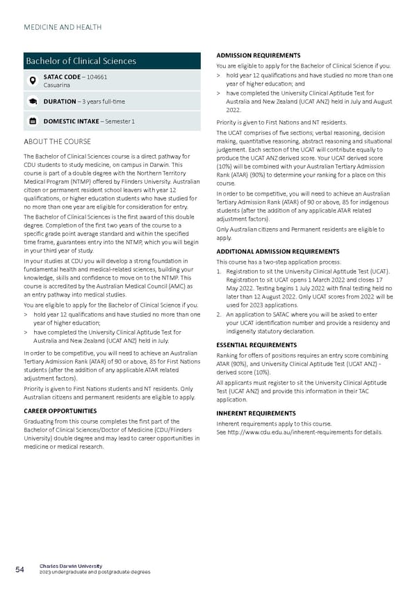 CDU Course Guide Flipbook - Page 58