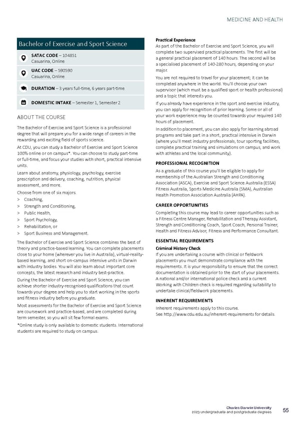 CDU Course Guide Flipbook - Page 59