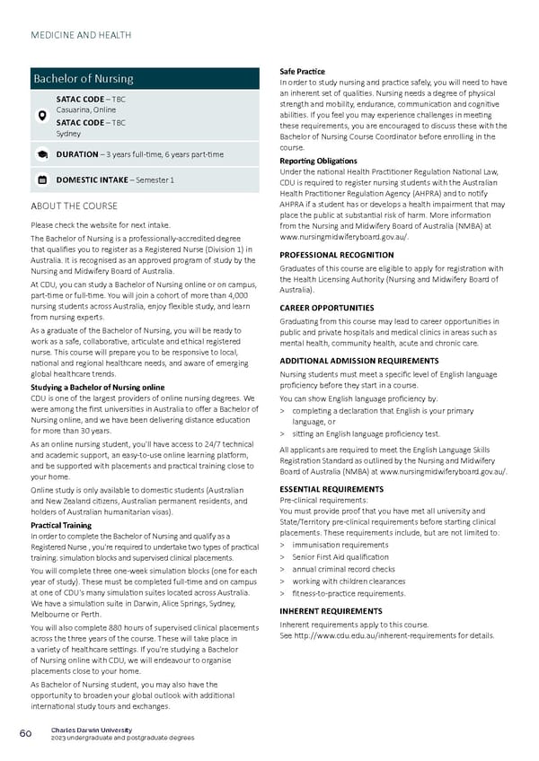 CDU Course Guide Flipbook - Page 64