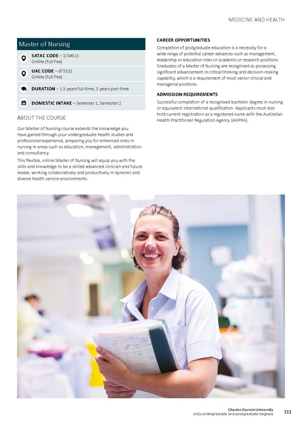 CDU Course Guide Flipbook - Page 115