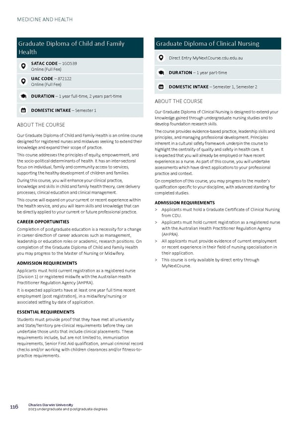 CDU Course Guide Flipbook - Page 120