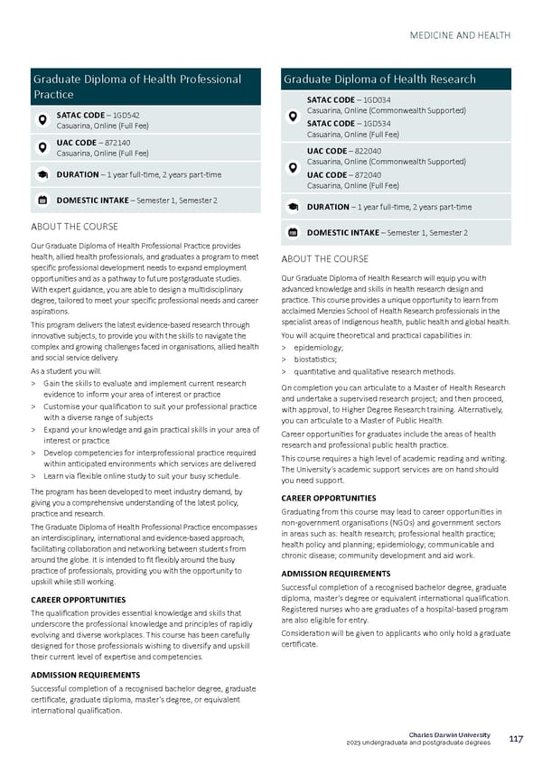 CDU Course Guide Flipbook - Page 121