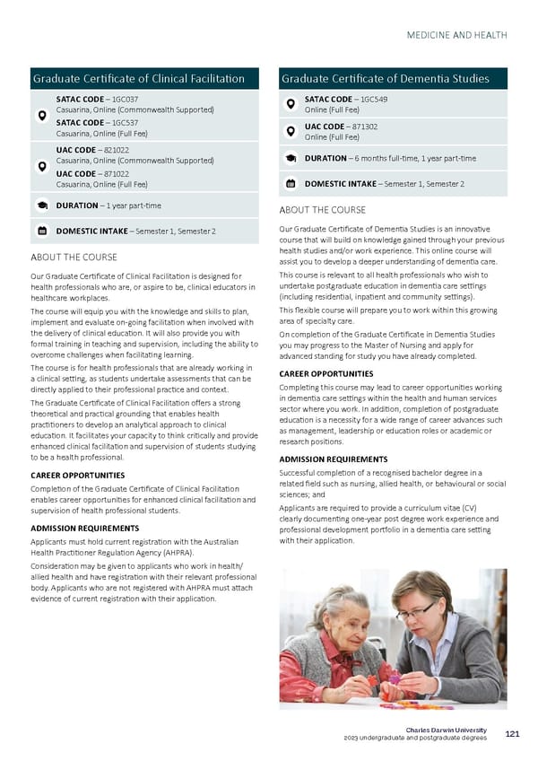CDU Course Guide Flipbook - Page 125