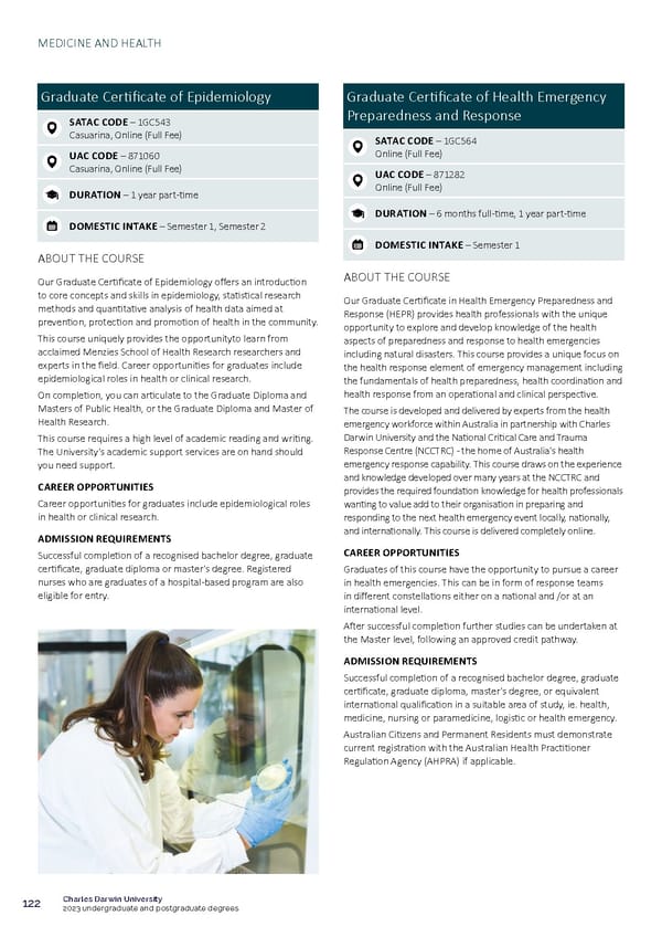 CDU Course Guide Flipbook - Page 126