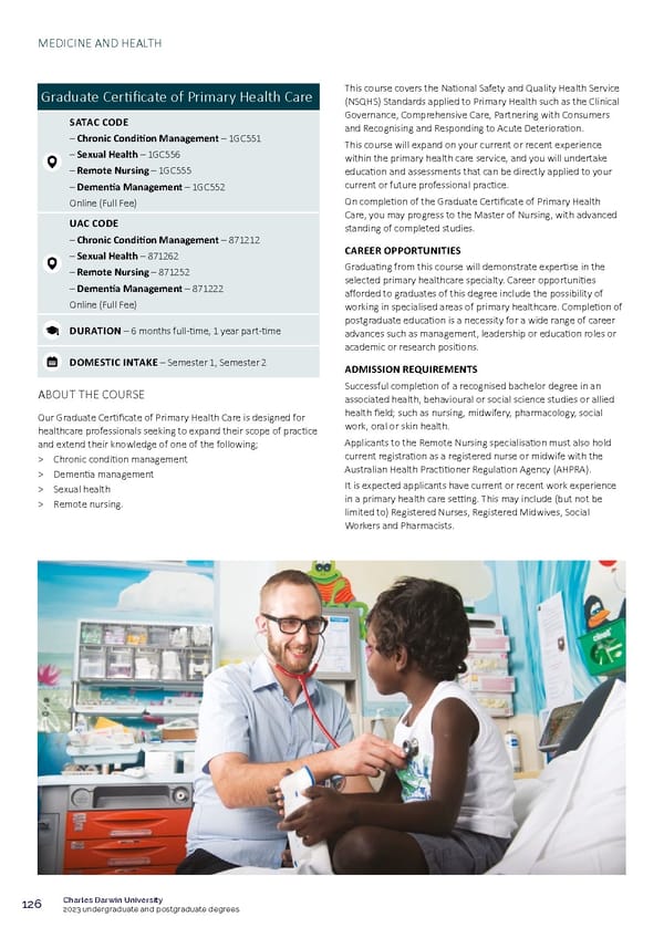 CDU Course Guide Flipbook - Page 130