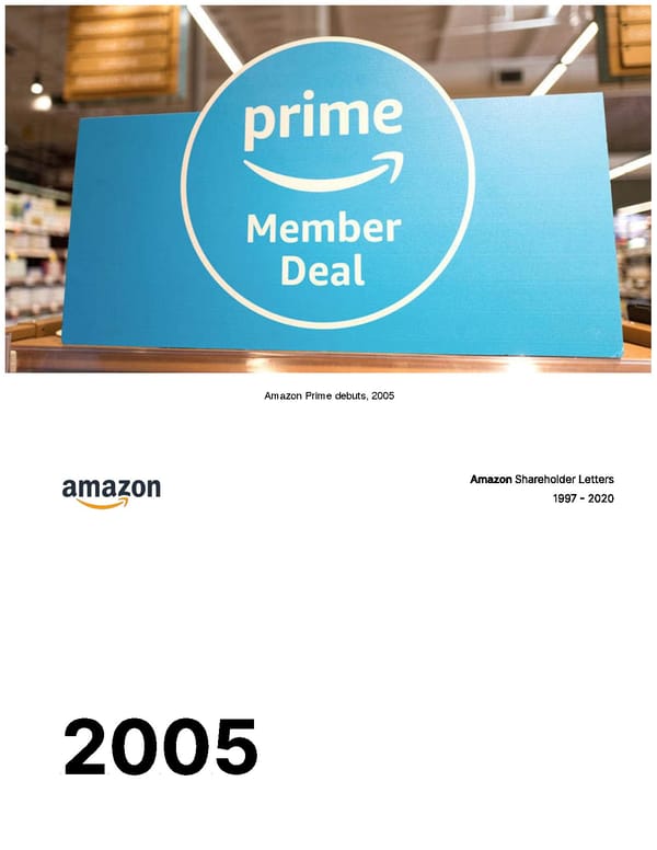 Amazon Shareholder Letters 1997-2020 - Page 37