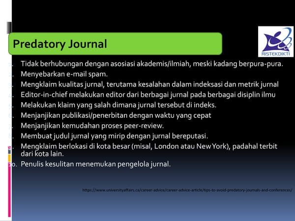 PENINGKATAN MANAJEMEN RISET DAN PUBLIKASI ILMIAH - Page 11