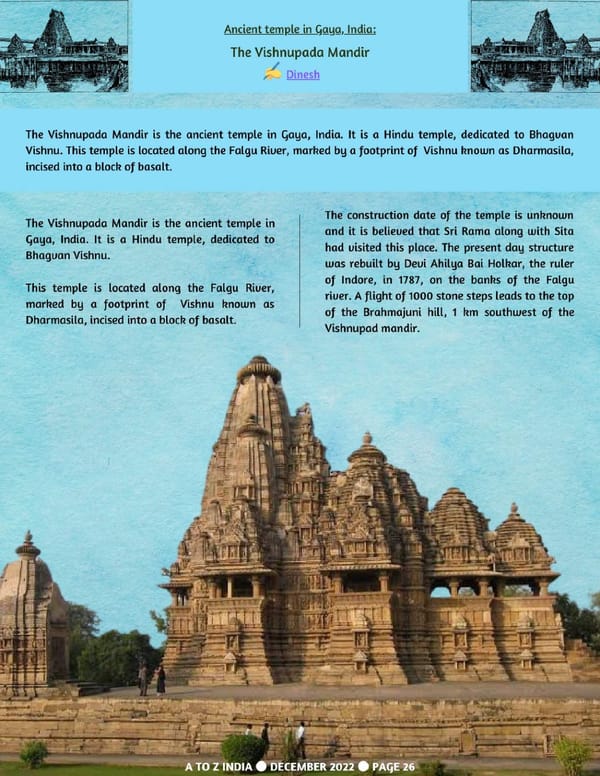 A TO Z INDIA - DECEMBER 2022 - Page 26