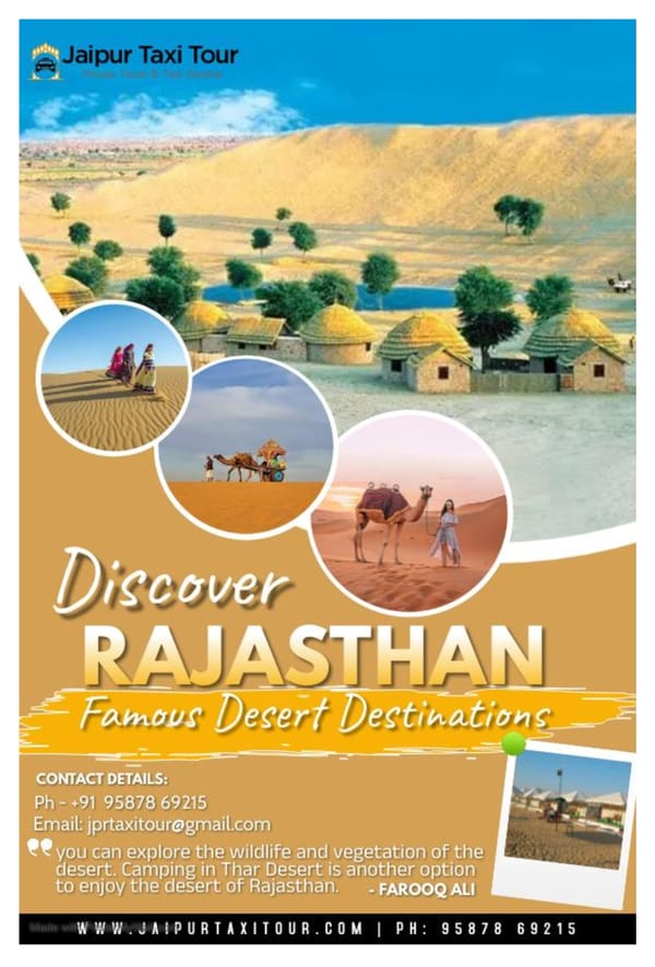 Top Desert Destinations of Rajasthan - Page 1