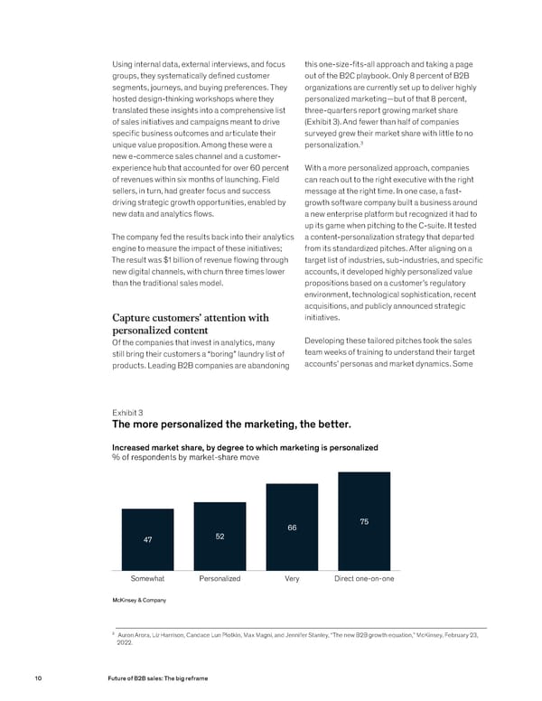 Future of B2B sales The big reframe - Page 10