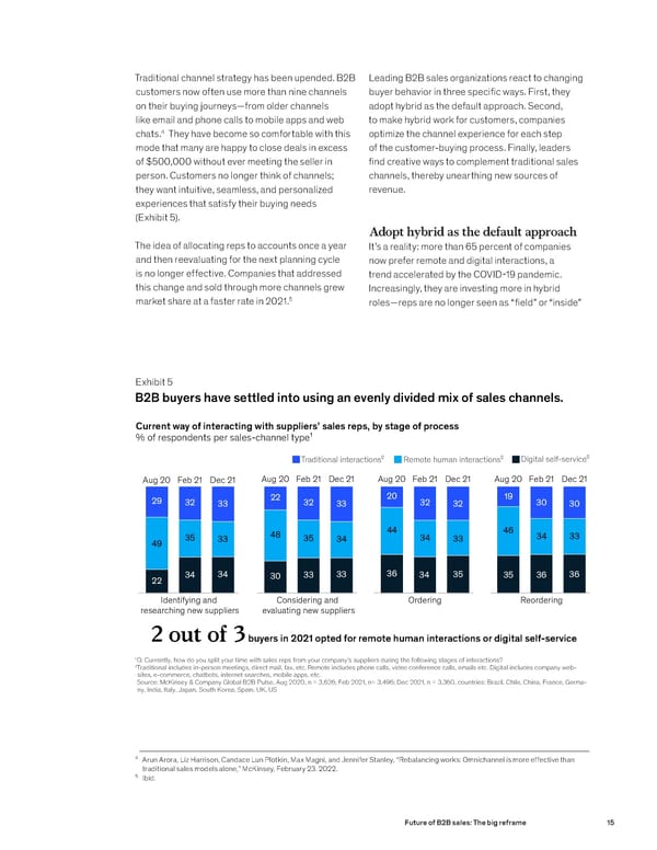 Future of B2B sales The big reframe - Page 15