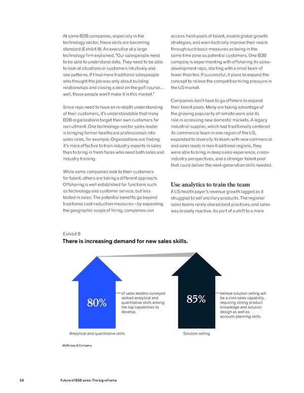 Future of B2B sales The big reframe - Page 28