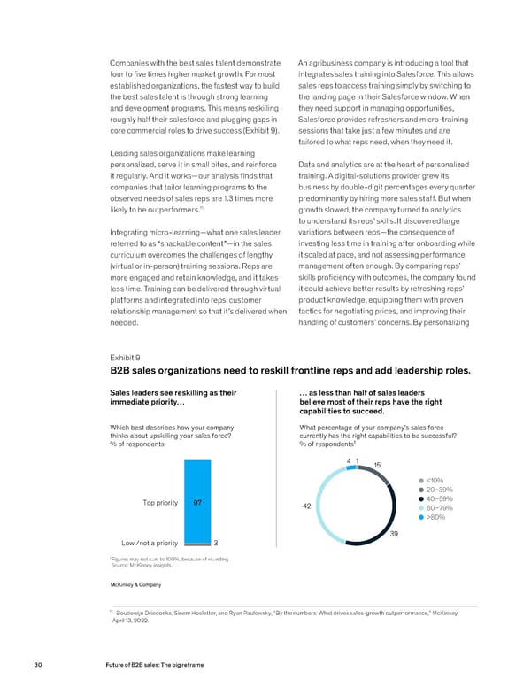 Future of B2B sales The big reframe - Page 30