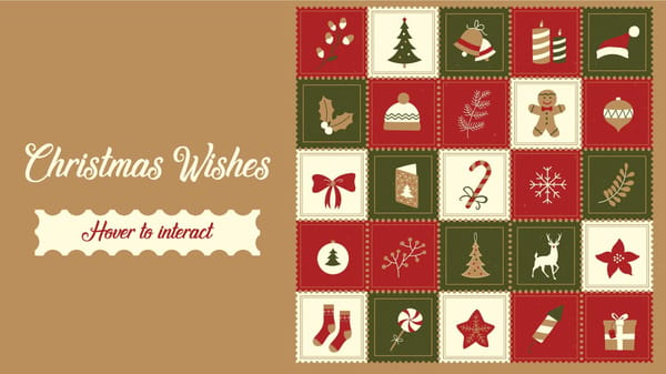 Interactive Christmas Card - Page 1
