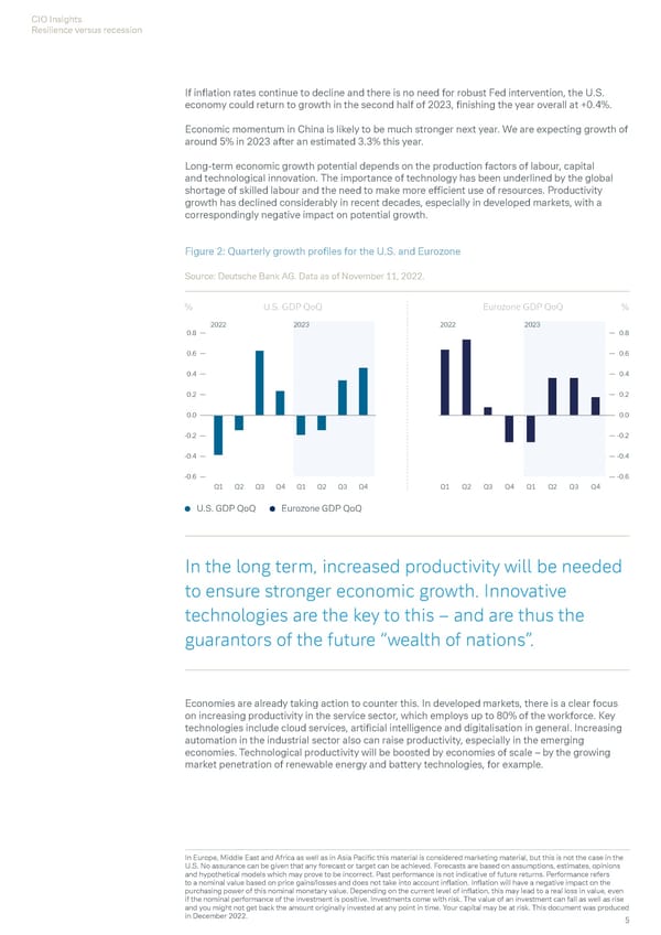 Deutsche Bank Economic and Investment Outlook - Page 7