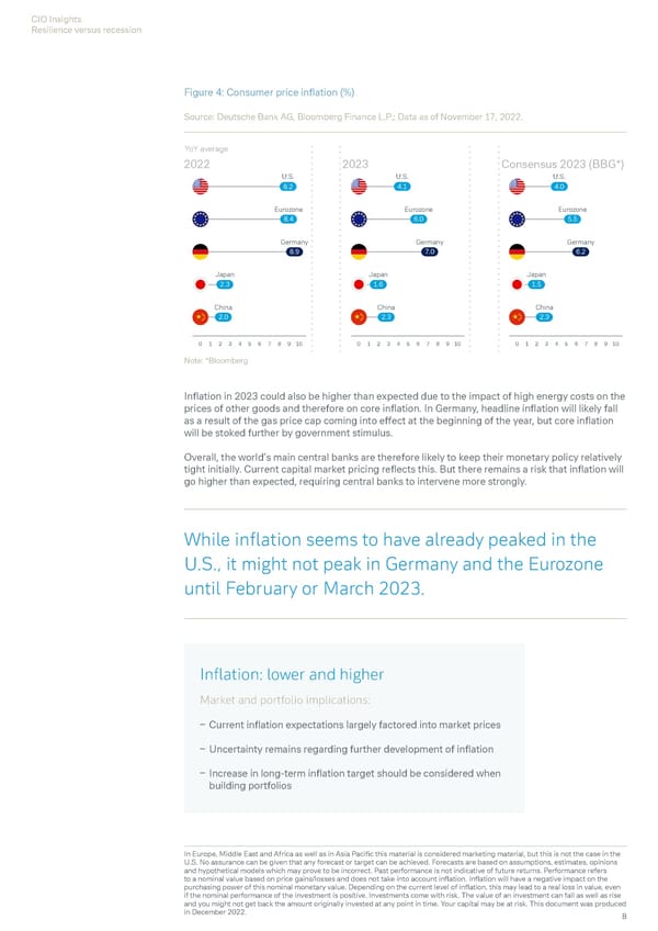 Deutsche Bank Economic and Investment Outlook - Page 10