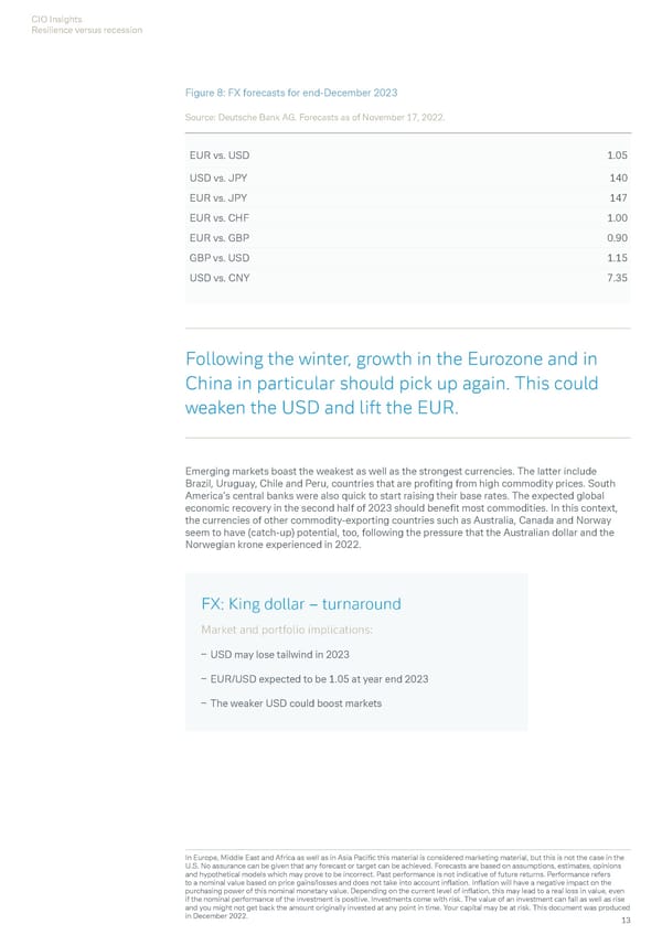 Deutsche Bank Economic and Investment Outlook - Page 15