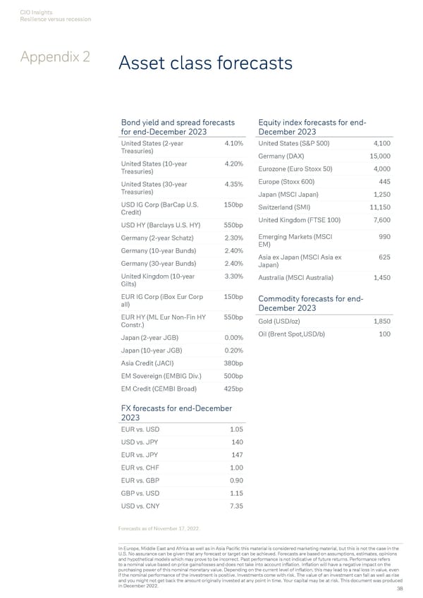 Deutsche Bank Economic and Investment Outlook - Page 40