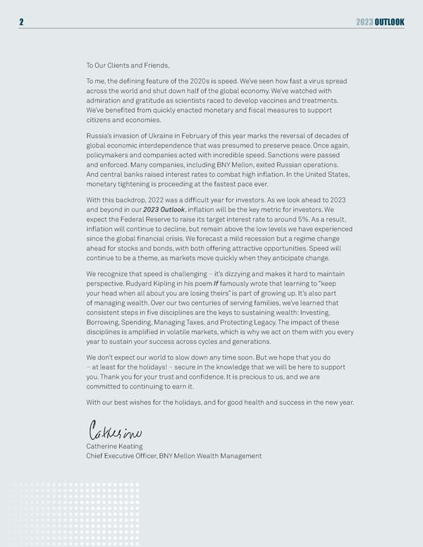 BNY Mellon 2023 Outlook - Page 2