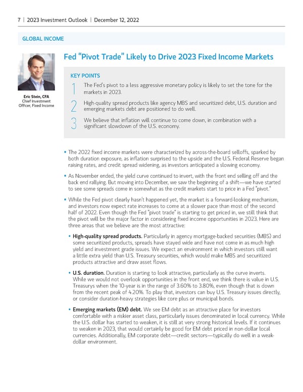 Morgan Stanley 2023 Investment Outlook - Page 7