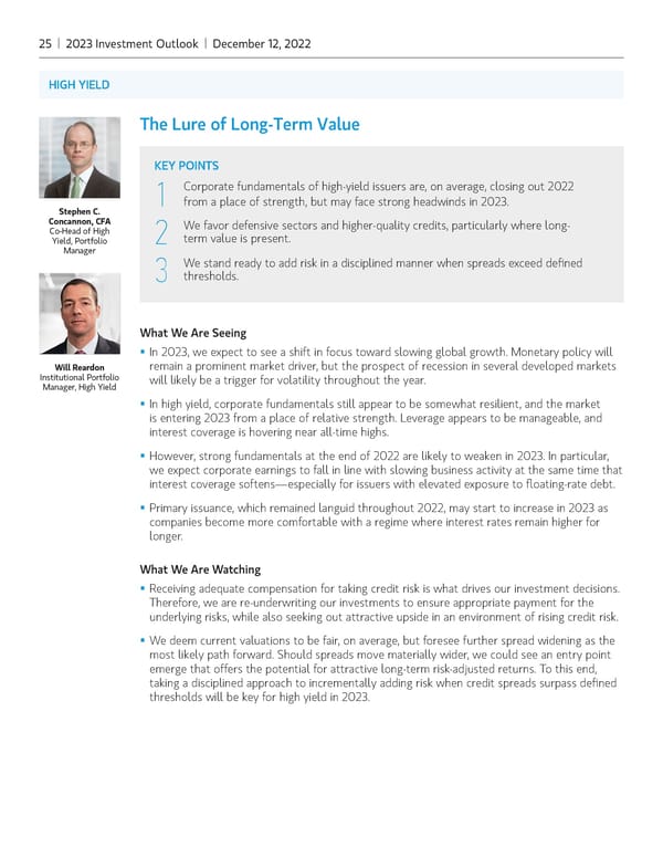 Morgan Stanley 2023 Investment Outlook - Page 25