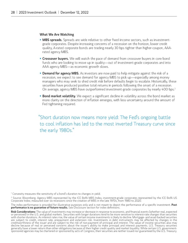 Morgan Stanley 2023 Investment Outlook - Page 28