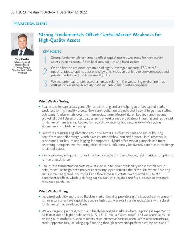 Morgan Stanley 2023 Investment Outlook - Page 33
