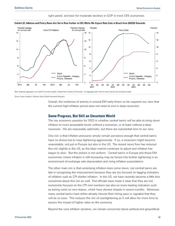 Goldman Sachs Global Economics Analyst Macro Outlook 2023 - Page 20