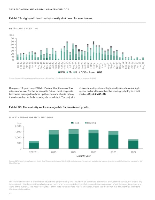 Apollo 2023 Economic and Capital Markets Outlook - Page 20